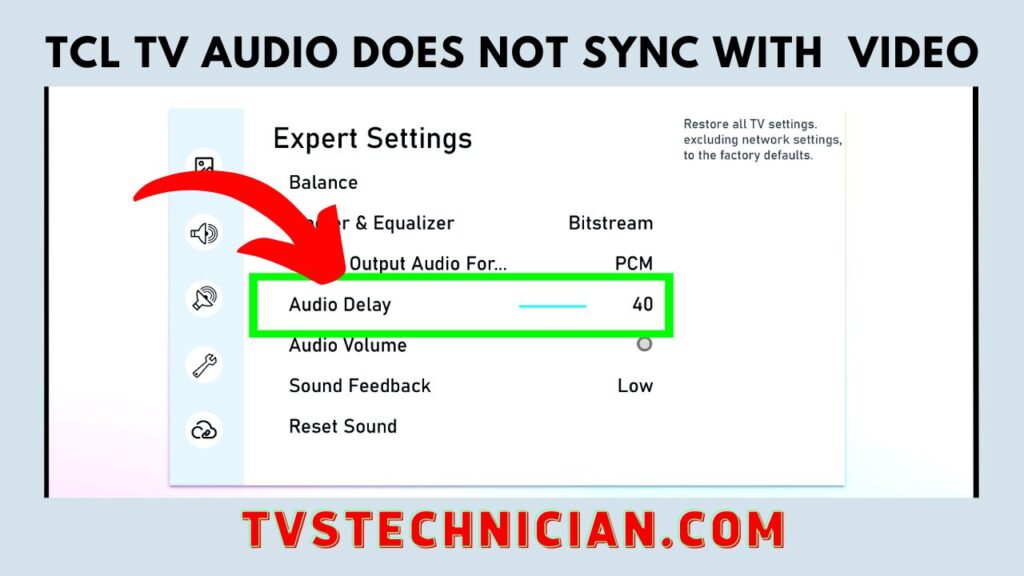 TCL TV Problems - Audio delay issue