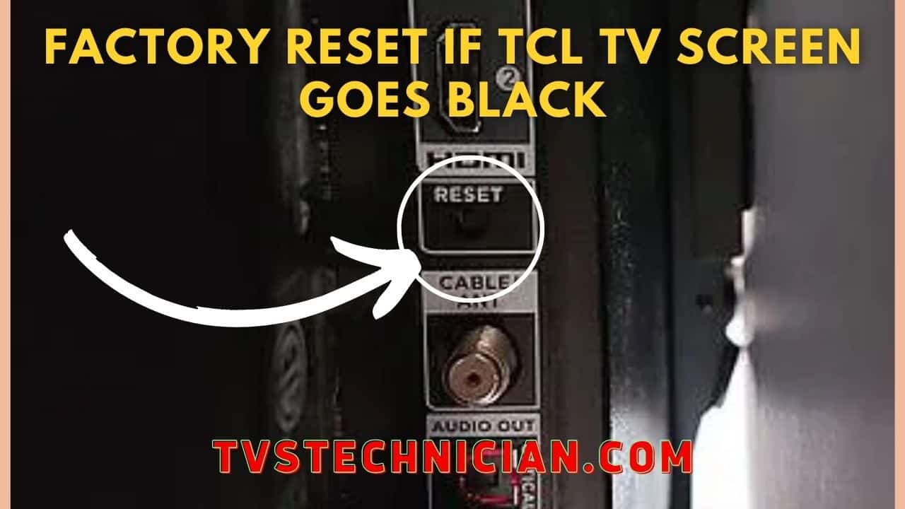 TCL TV Screen Goes Black But Sound Still Works | Problem Fixed