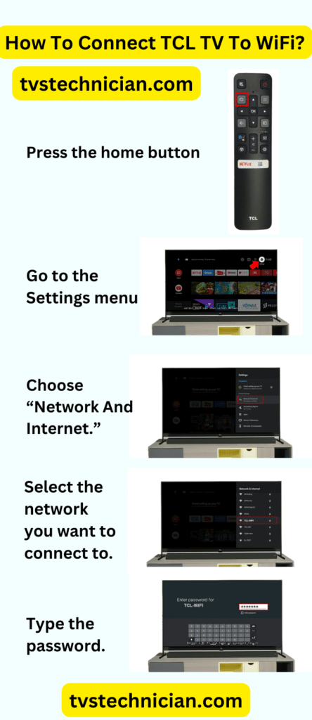 Infographic: How To Connect TCL TV To WiFi?