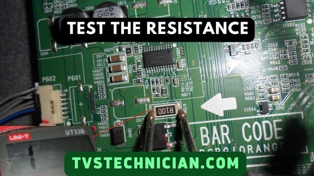 How To Repair TV Main Board - Test Resistance