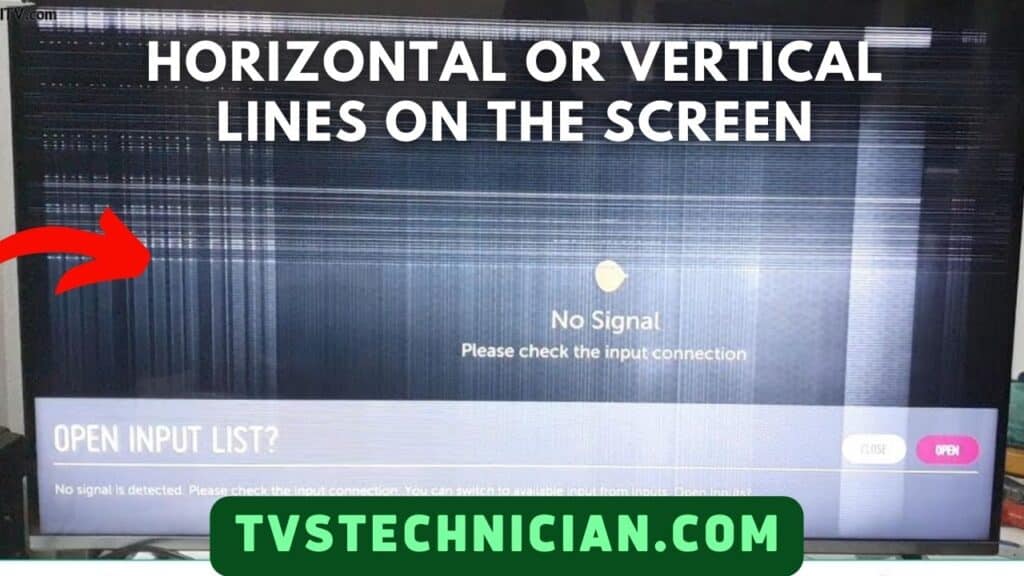 TCL TV Display Problem - Horizontal or vertical lines on the tv screen