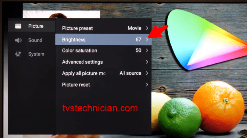 Best Picture Settings For TCL 4K TV 55 - Brightness settings