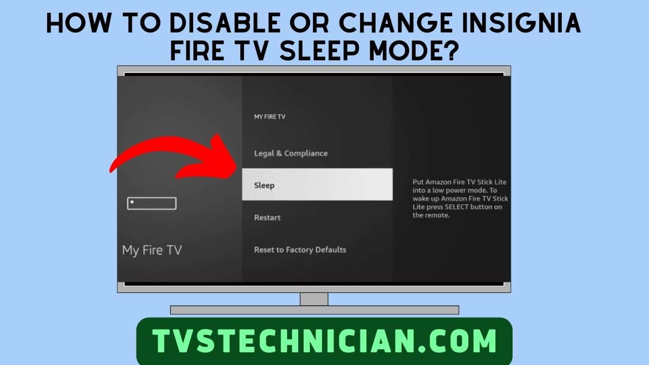 How To Disable Or Change Insignia Fire TV Sleep Mode