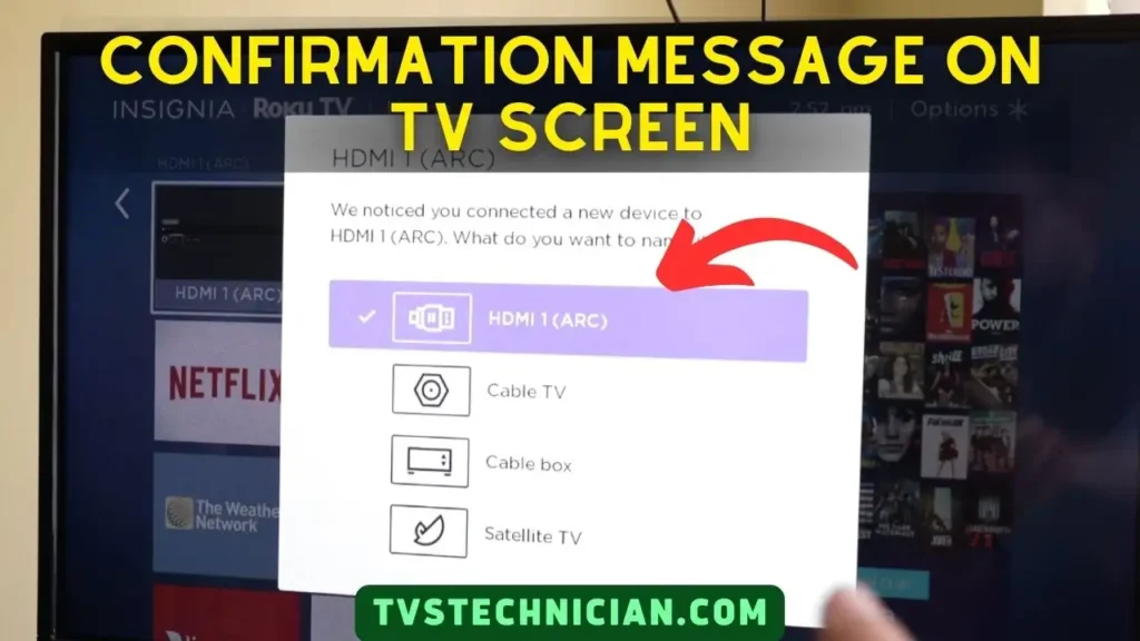 Can You Use A Firestick on a Roku TV - Firestick will be connected to the TV and you'll see a notification on TV screen