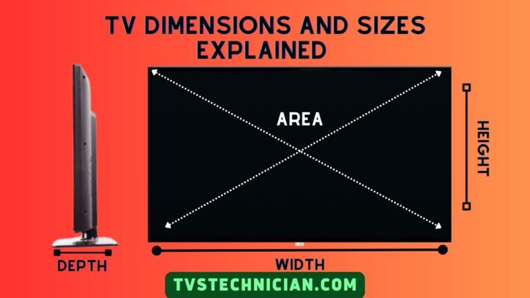 TV Dimensions and Sizes Chart in Inches and CMs - TVs Technician