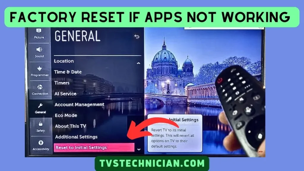 Why Are TCL TV Apps Not Working - Try Factory Reset