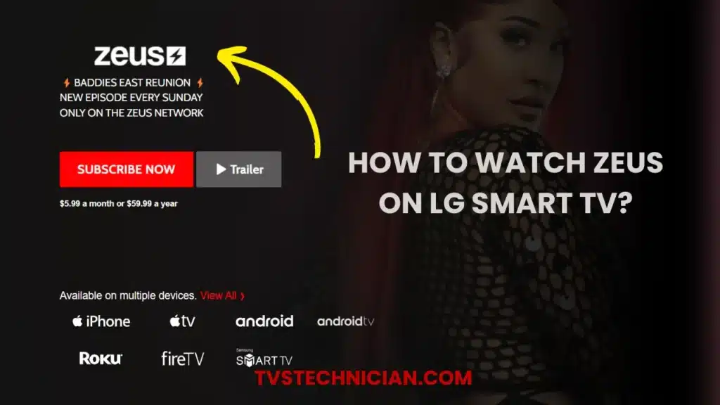 How To Watch Zeus On LG Smart TV